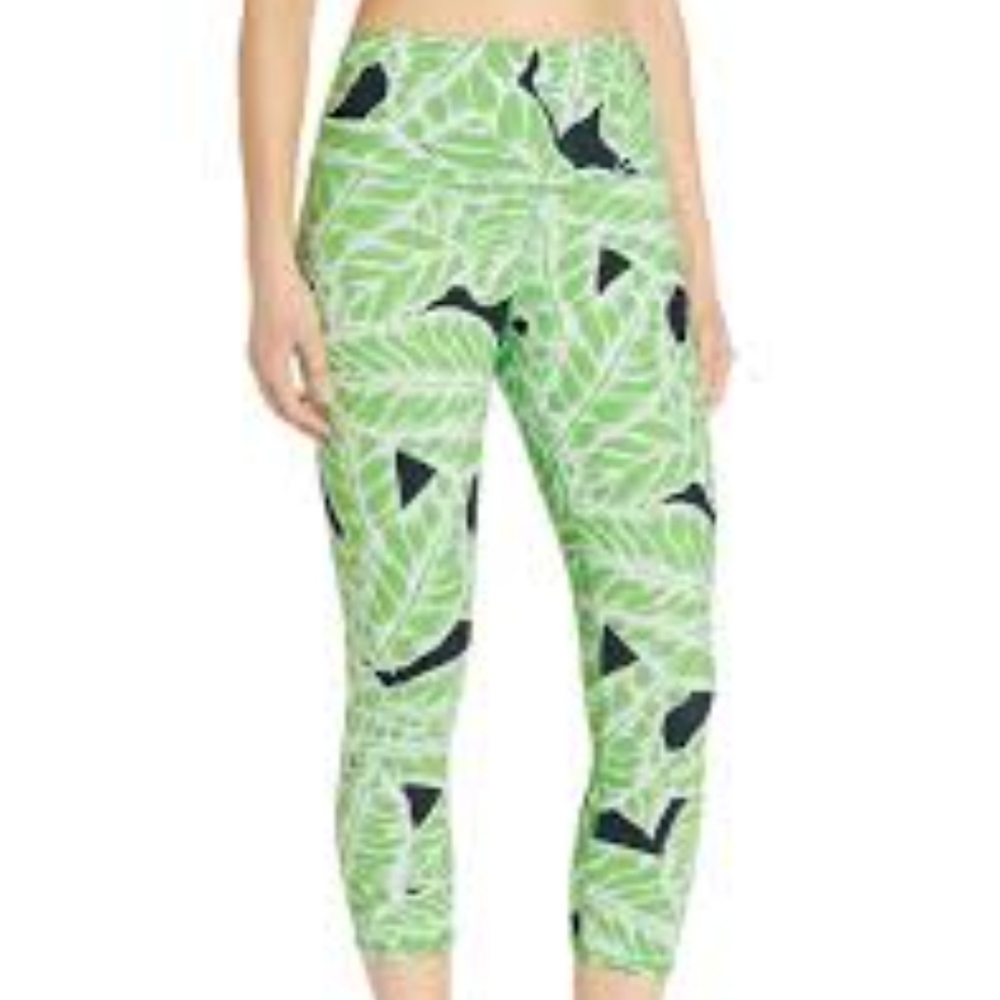 Alo high waisted palm leaf cropped leggings